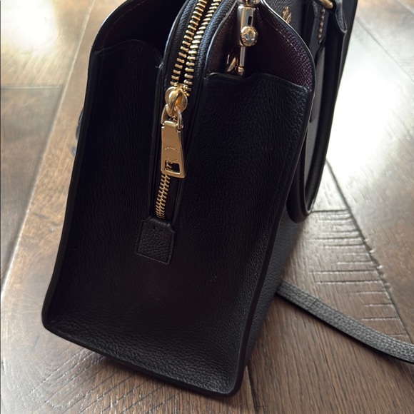 Coach Channing Carryall Black Leather Bag - Picture 9 of 9